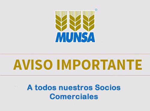 A todos nuestros Socios Comerciales, Continuidad a la cadena de suministro de nuestros productos desde nuestros Molinos hasta sus centros de trabajo..