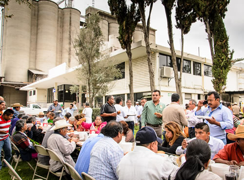 Productores de trigo de Hidalgo,Visita de productores de trigo del estado de Hidalgo a Munsa Molinos plantel León.