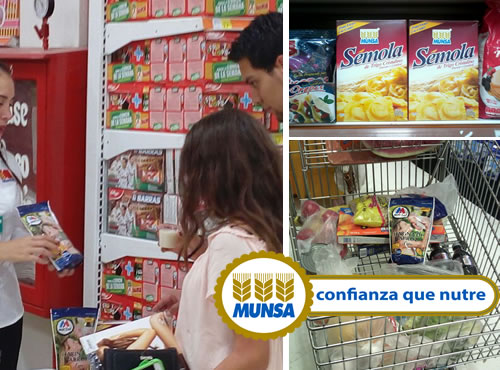 Munsa entra en la Comercial Mexicana,La cadena de supermercados ya vende la sémola de trigo y la harina de arroz Maribel en seis ciudades de la República