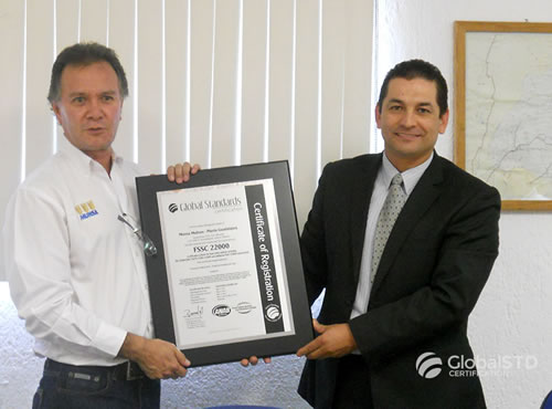 Munsa Molinos Certificación FSSC 22000, Este es un logro merecido por el trabajo de todo el equipo.