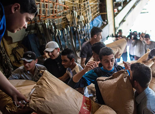 Rusia abastece el granero sirio, Moscú entrega 100 mil toneladas de cereal al régimen de Damasco dentro del plan de ayuda humanitaria