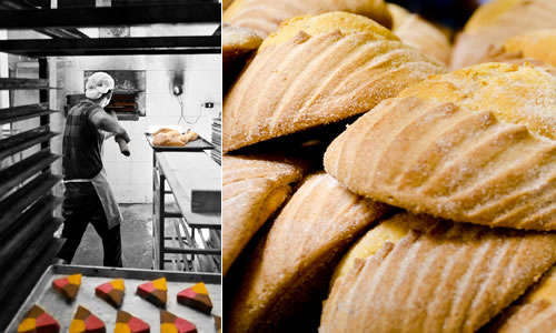 Panadería típica mexicana usando harinas de trigo.